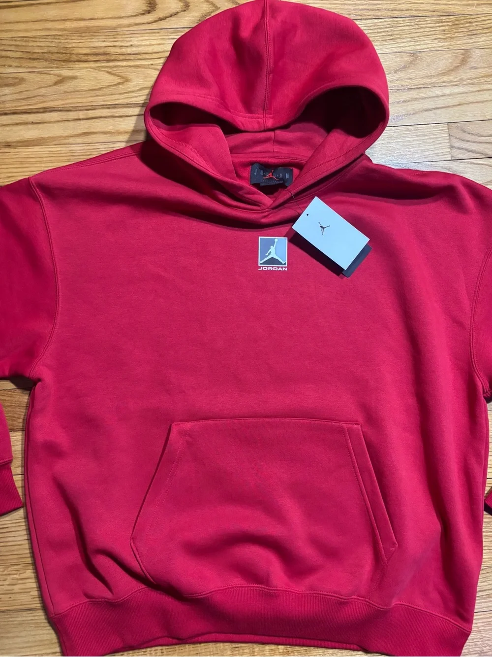 Jordan Brooklyn Fleece Men's Graphic Pullover Hoodie size New! red